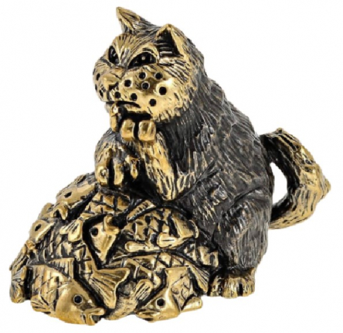 Фигурка сувенирная «Кот» BronzaMania «Кот — Вы продаете рыбов? Красивое» Фигурка сувенирная «Кот» BronzaMania «Кот — Вы продаете рыбов? Красивое»