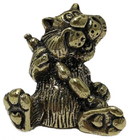 Фигурка сувенирная «Кот» BronzaMania «Кот с сосисками (Lux)» Фигурка сувенирная «Кот» BronzaMania «Кот с сосисками (Lux)»