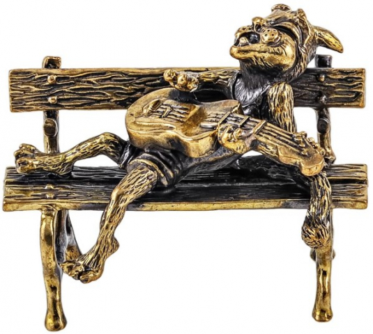 Сувенир «СувенирАрт» «Кот Певец с гитарой на скамейке» Сувенир «СувенирАрт» «Кот Певец с гитарой на скамейке»