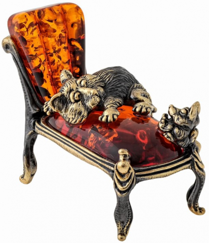 Сувенир «СувенирАрт» «Кот и мышь на кушетке» (коньячный) Сувенир «СувенирАрт» «Кот и мышь на кушетке» (коньячный)