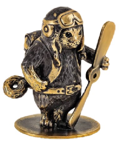 Фигурка сувенирная «Кот» BronzaMania «Кот Авиатор (Летчик)» Фигурка сувенирная «Кот» BronzaMania «Кот Авиатор (Летчик)»